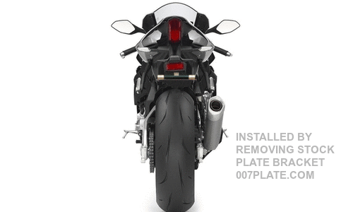 Motorcycle Plate License Bracket Plate Flip Light Tail Holder for